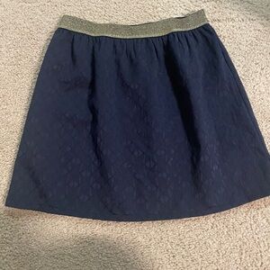 Navy and gold skirt